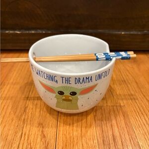 Silver Buffalo Star Wars‎ Mandalorian Baby Yoda Grogu Ceramic Ramen Bowl